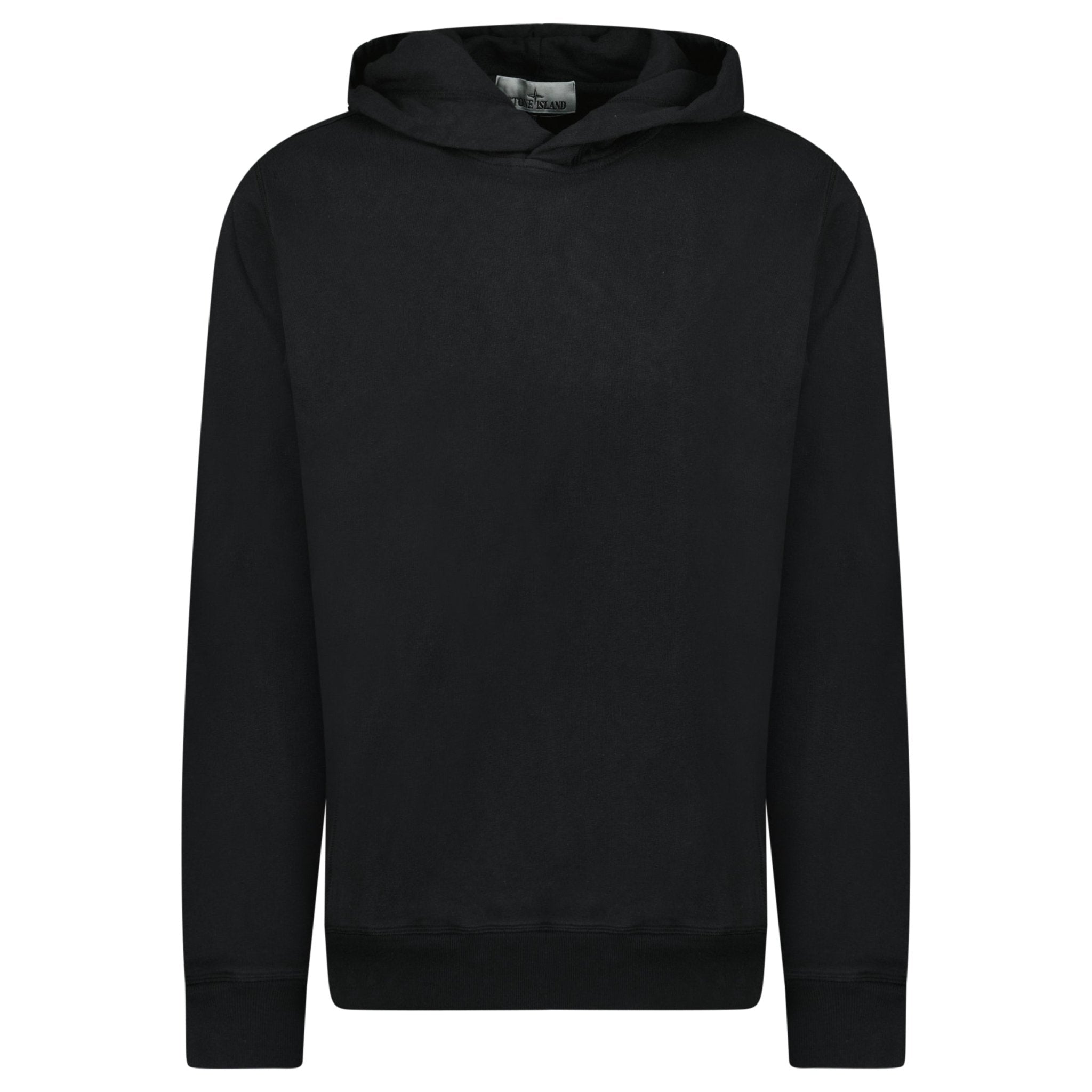 Stone Island ‘Old’ Treatment Hooded Sweatshirt In Black