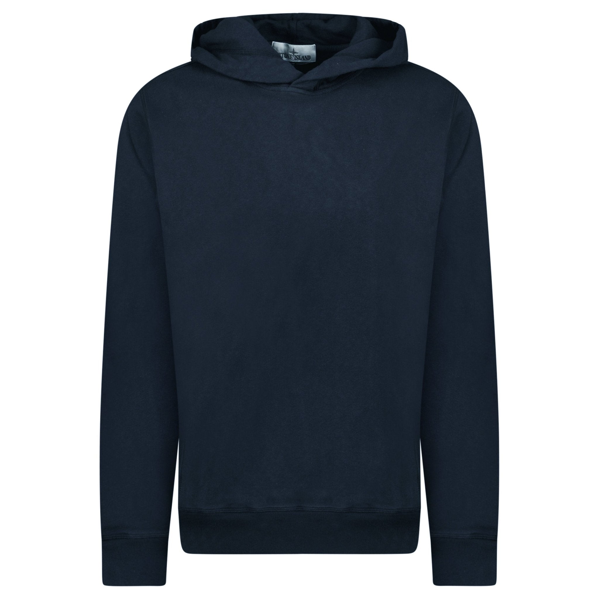 Stone Island ‘Old’ Treatment Hooded Sweatshirt In Navy