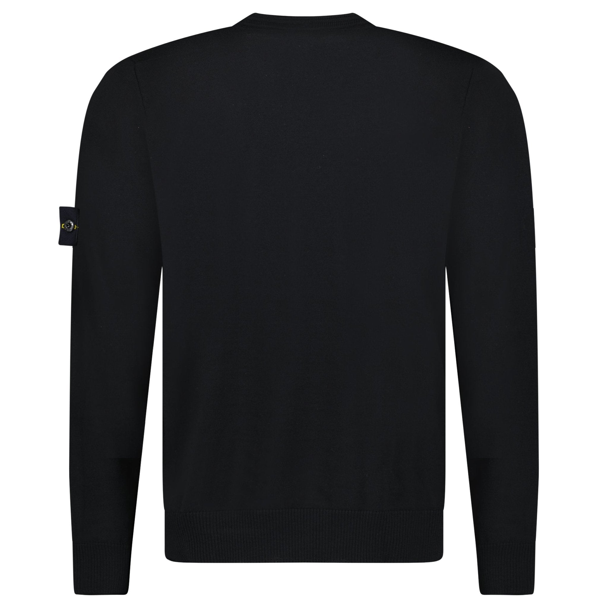 Stone Island Pure Light Wool Crewneck in Black