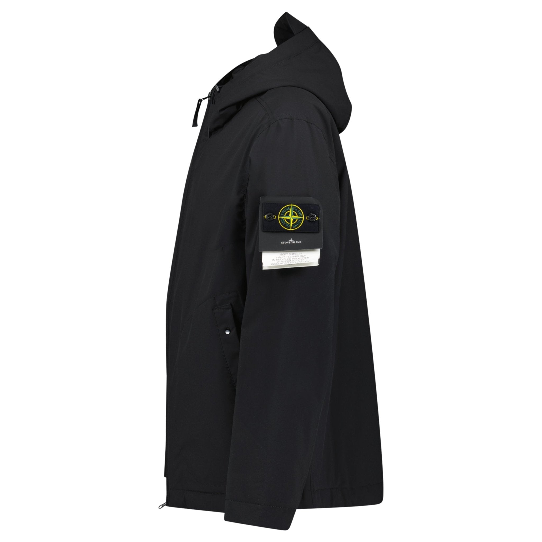 Stone Island Soft Shell-R Primaloft Insulation Technology Jacket in Black
