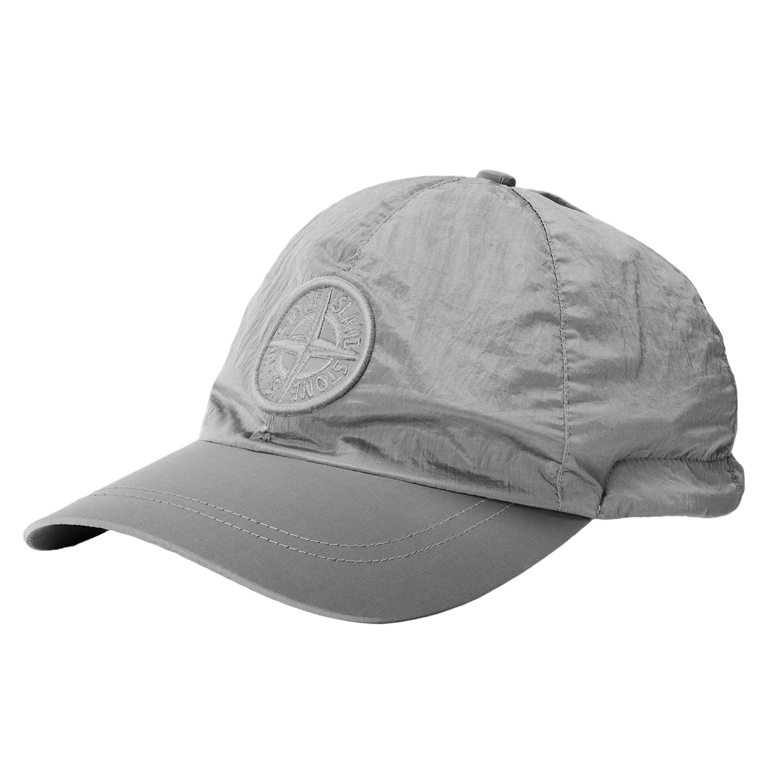 Stone Island Compass Nylon Baseball Cap in Grey