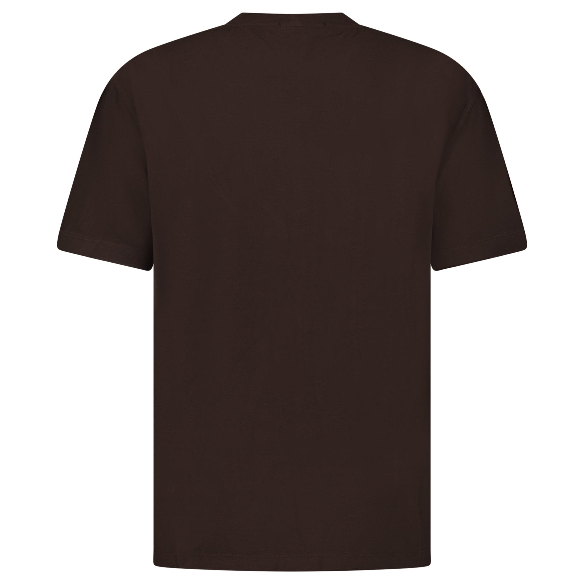 Stone Island Ghost Slim Fit T-Shirt in Cotton Jersey in Dark Brown