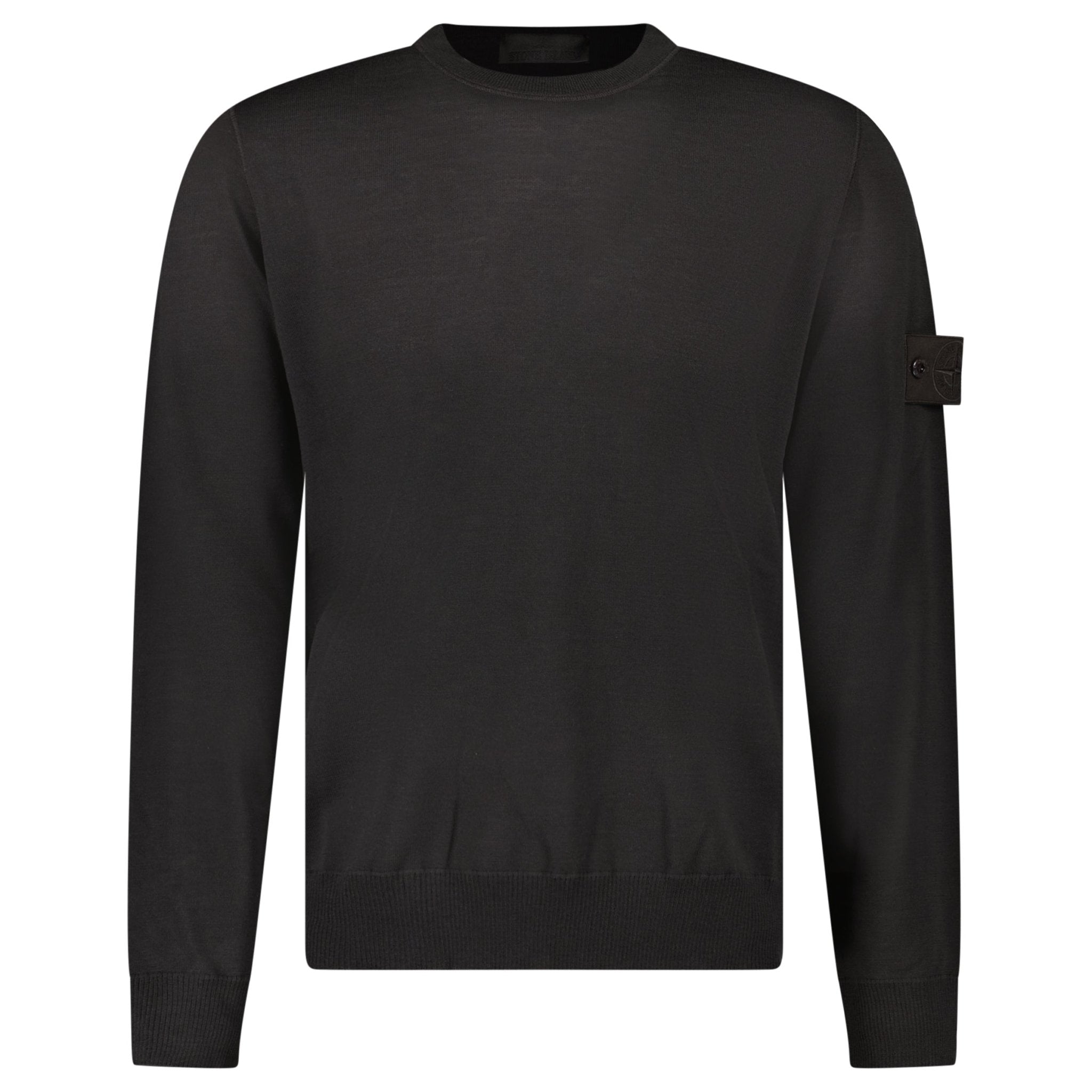 Stone Island Ghost Wool Crew Neck Jumper Dark Brown