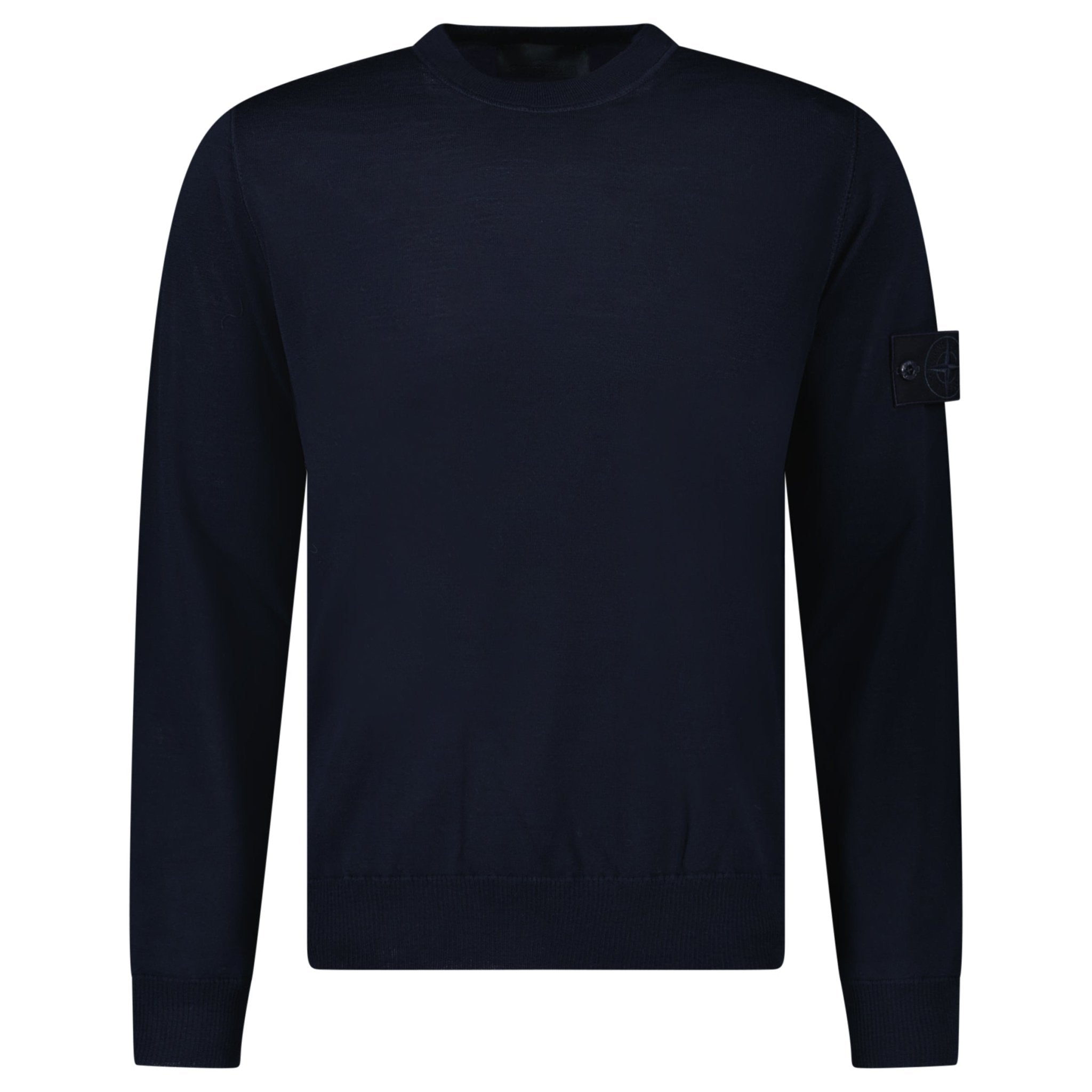 Stone Island Ghost Wool Crew Neck Jumper Navy