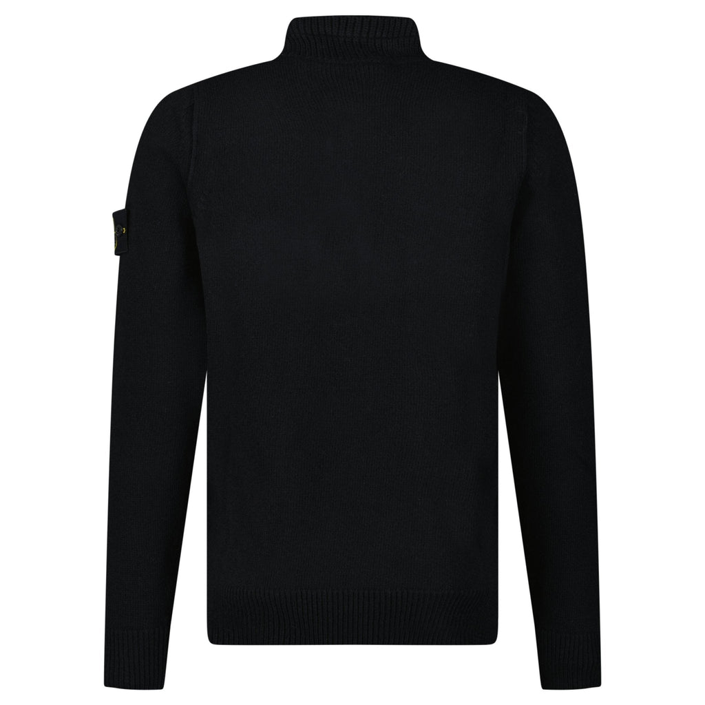 Stone Island Half-Zip Jumper in Black