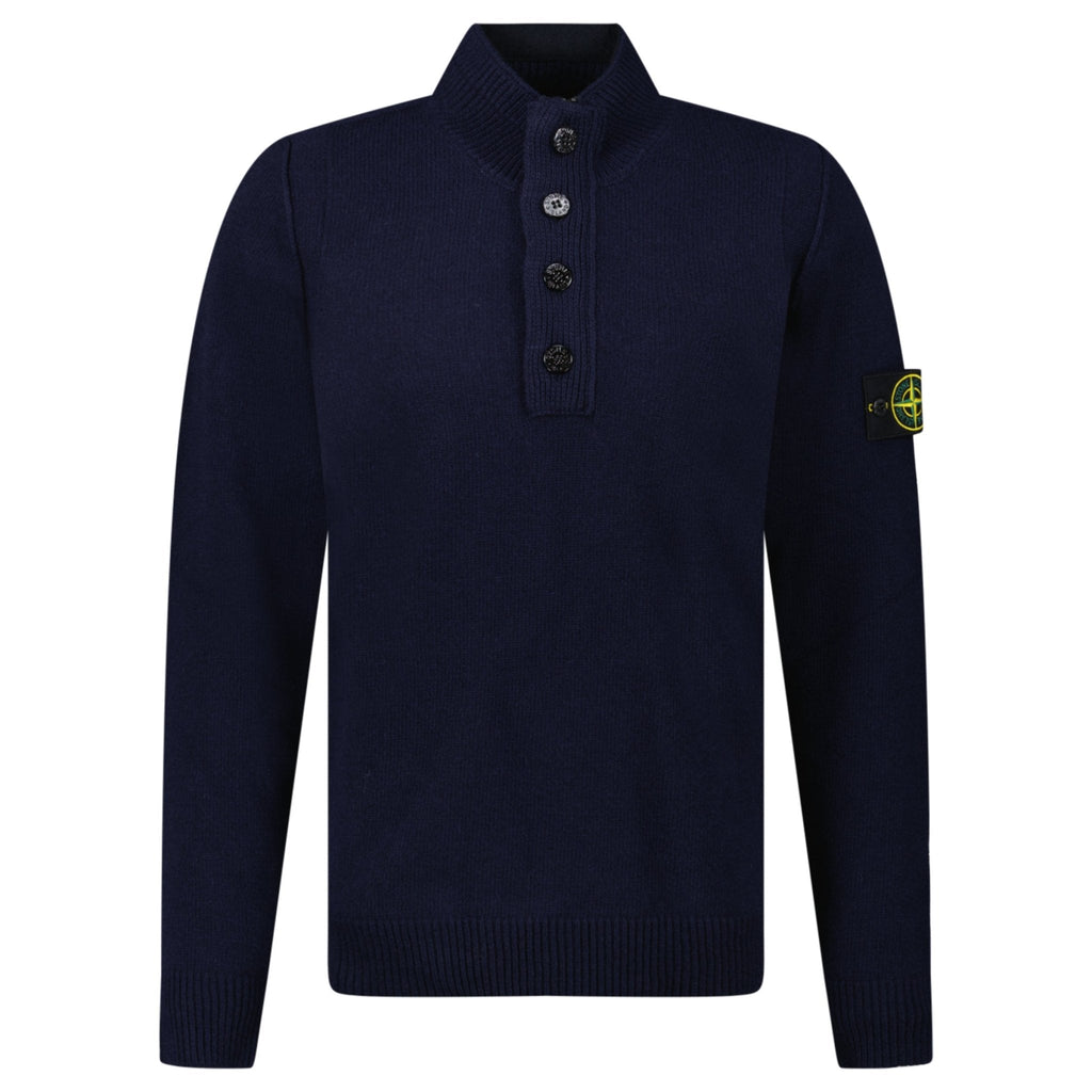 Stone Island Half-Zip Jumper in Navy