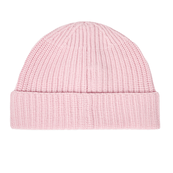 Stone Island Pink Beanie with Compass Patch