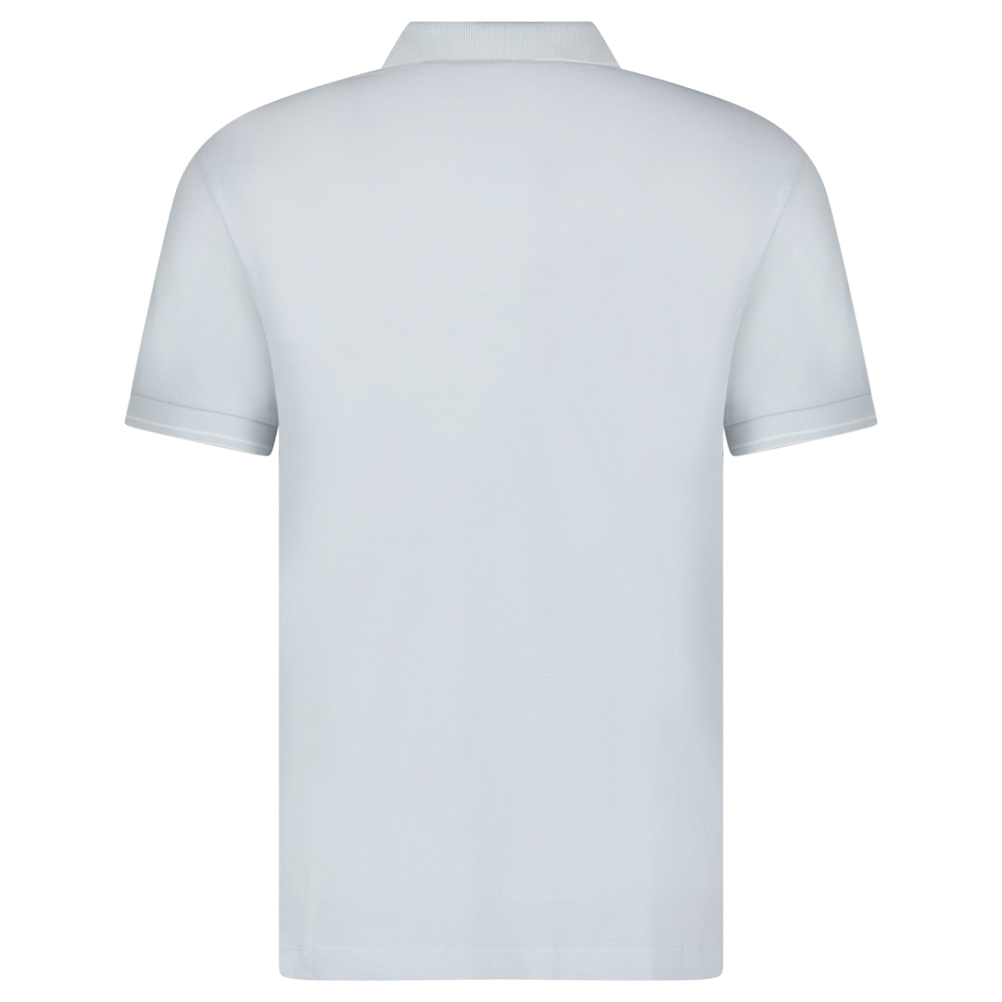 Stone Island Slim Fit Stripe Collar Polo Shirt in Sky Blue