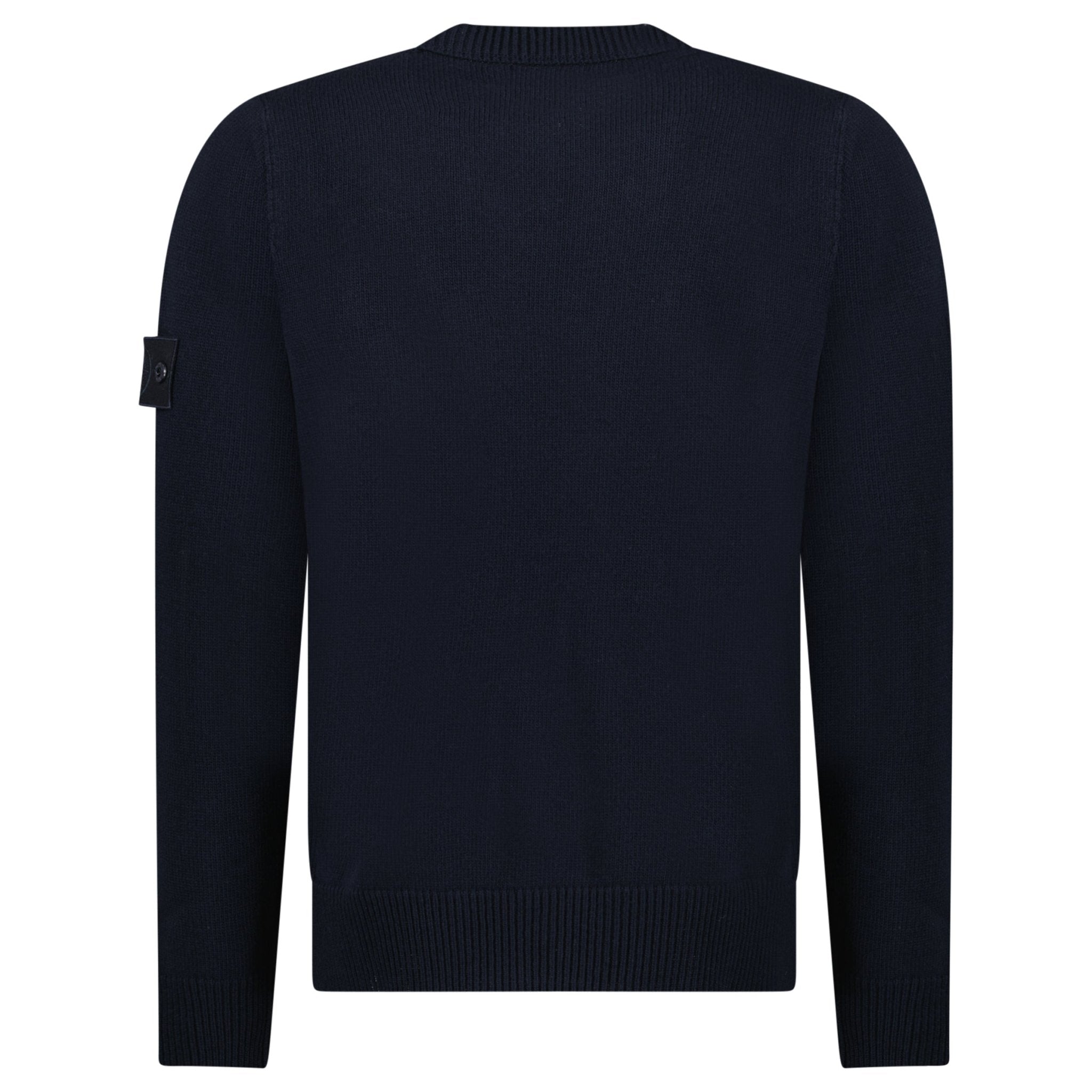 Stone Island Thick Ghost Badge Jumper Navy