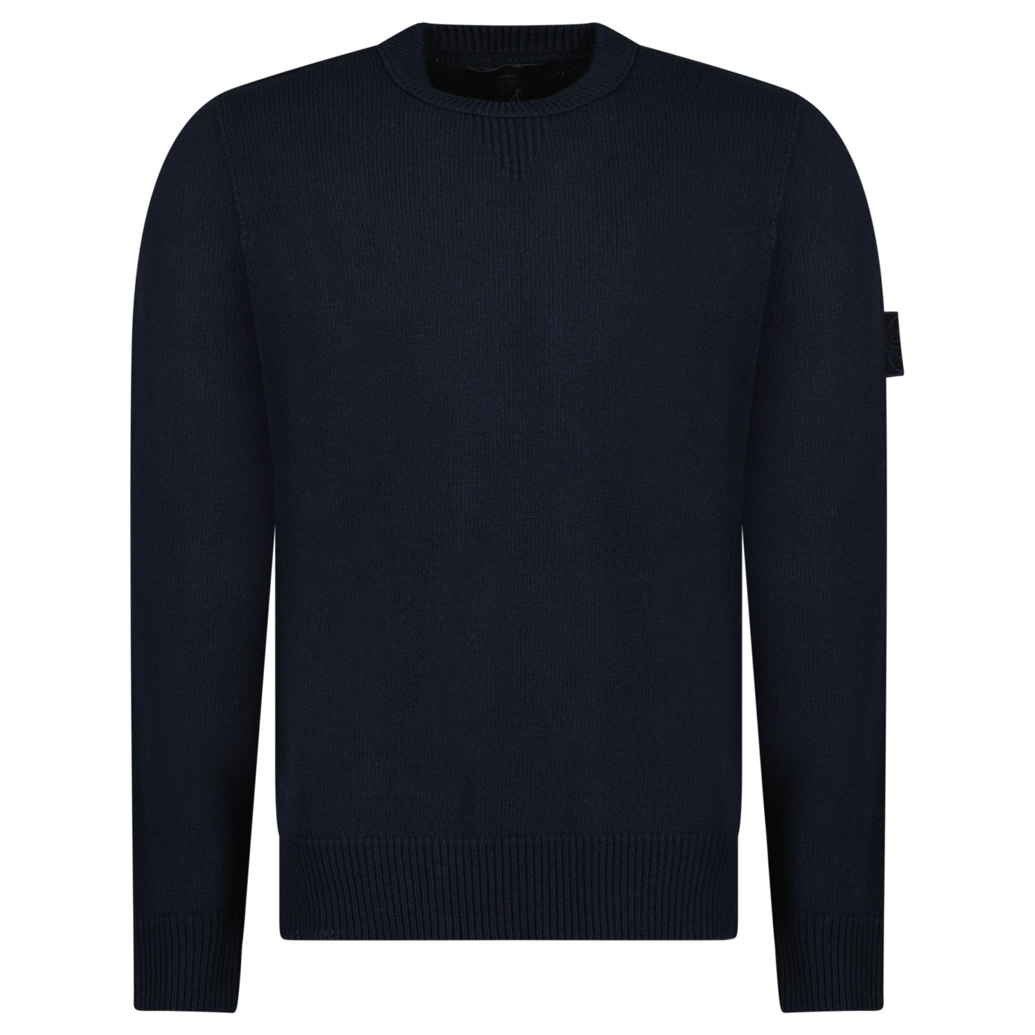 Stone Island Thick Ghost Badge Jumper Navy