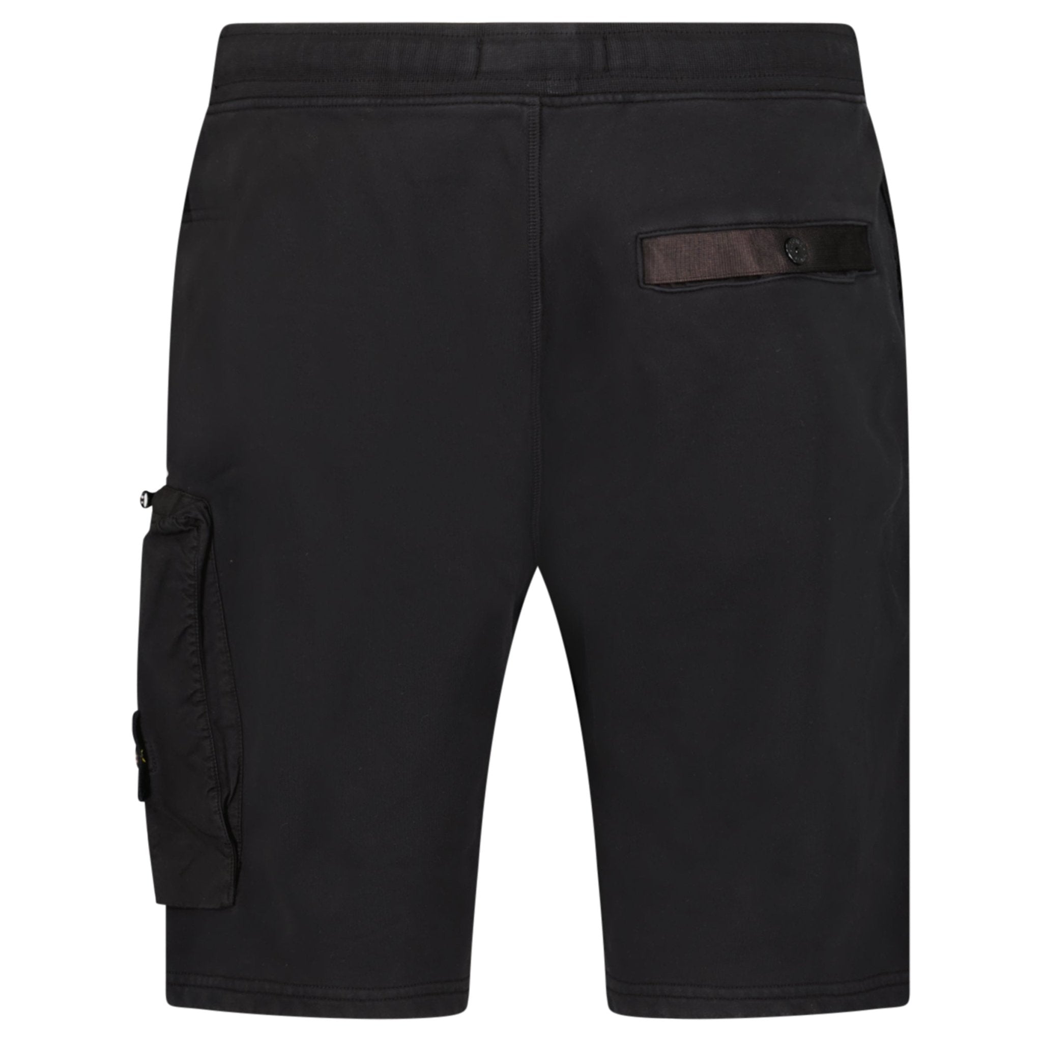 Stone Island Zip Pocket Cotton Shorts Black