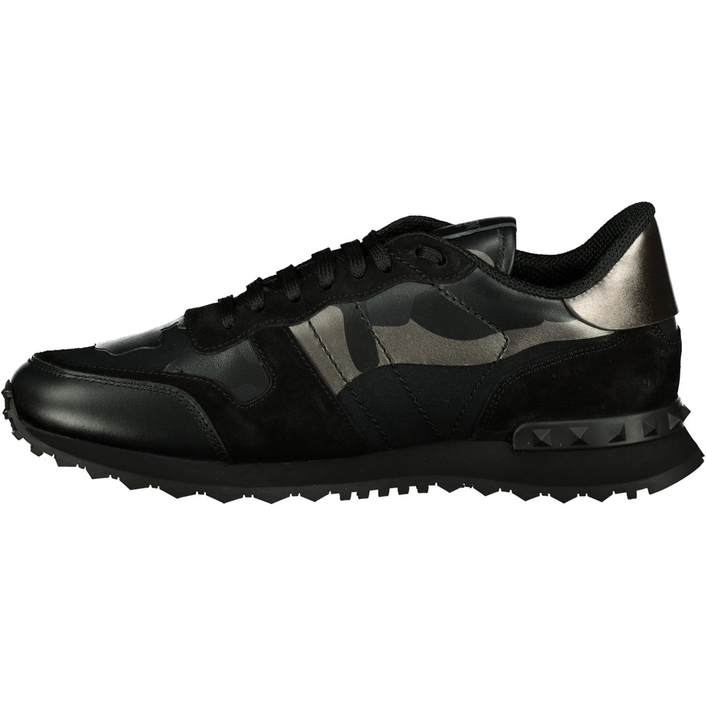 Valentino Garavani Chrome Rockrunner Trainers Black