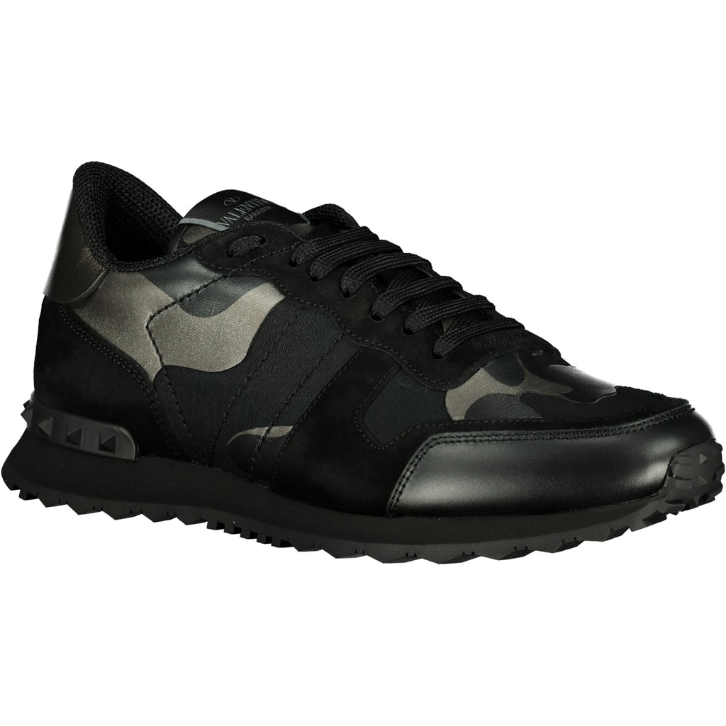 Valentino Garavani Chrome Rockrunner Trainers Black