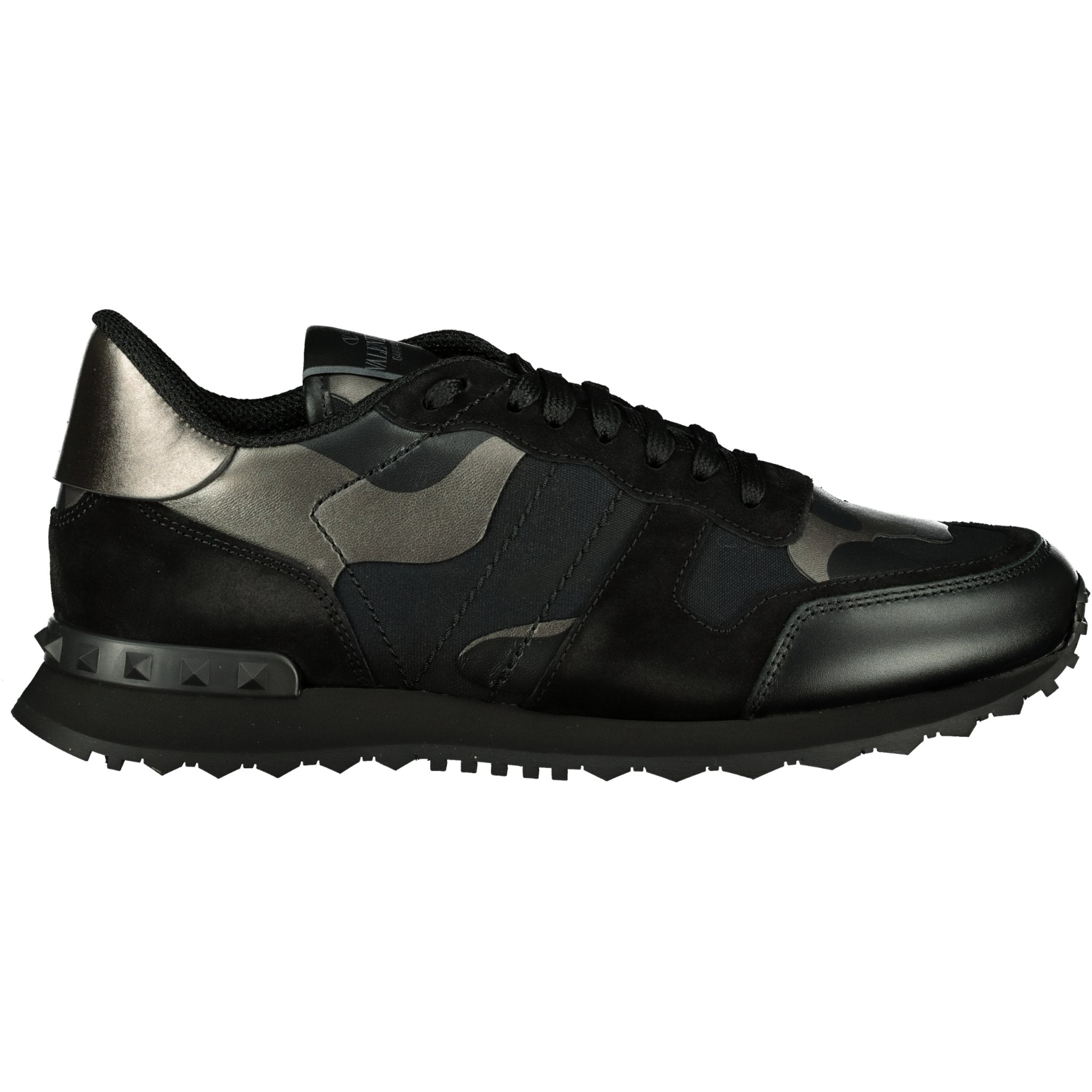 Valentino Garavani Chrome Rockrunner Trainers Black